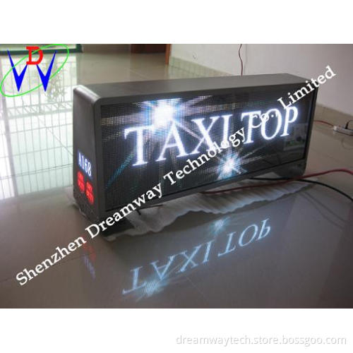 Chile LED Display Advertising on Taxis